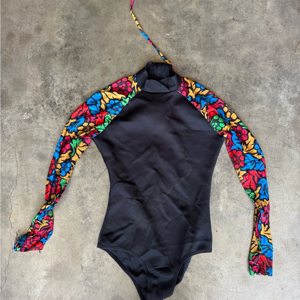 Seea Black Long Sleeve Swimsuit